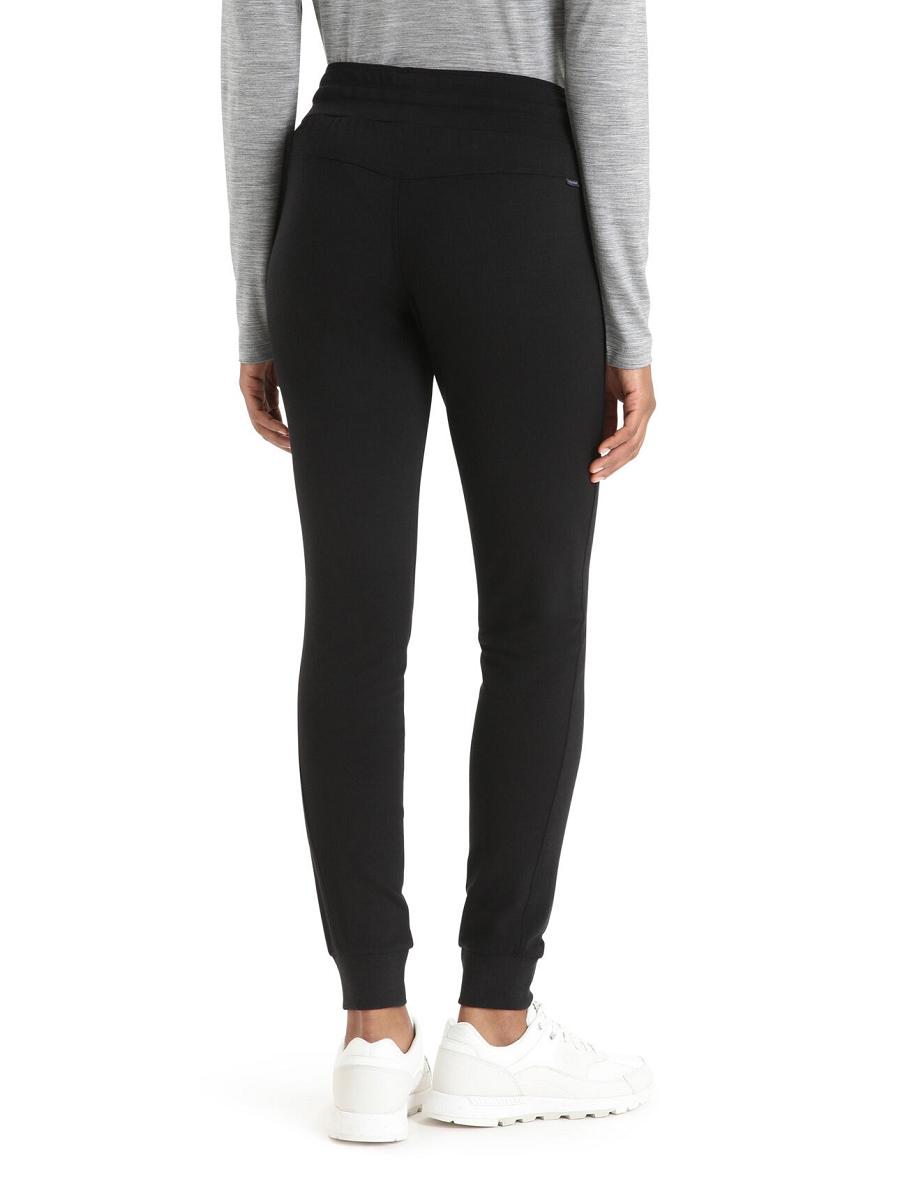 Women's Icebreaker Merino Crush Pants Black | CA 1427LISH